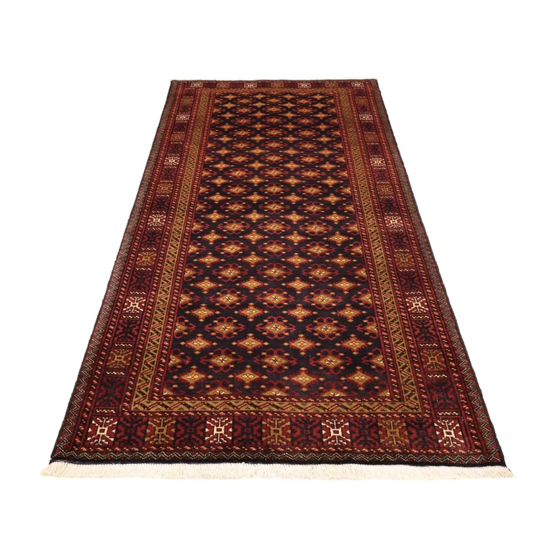Belutsch Teppich 108x220cm - Orientteppich - dunkelbraun