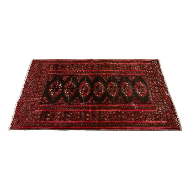 Turkaman Teppich 92x142cm - Orientteppich - dunkelblau