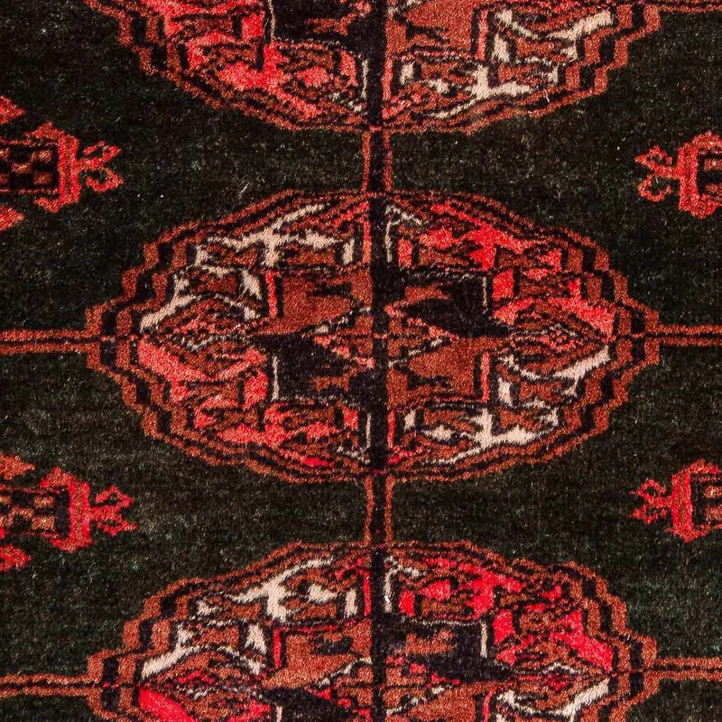 Turkaman Teppich 92x142cm - Orientteppich - dunkelblau