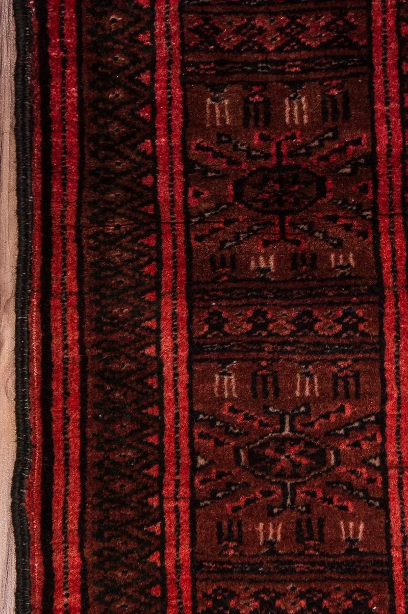 Turkaman Teppich 92x142cm - Orientteppich - dunkelblau