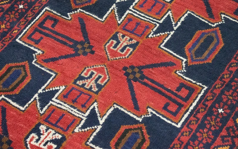 Belutsch Teppich 77x122cm - Orientteppich - rot