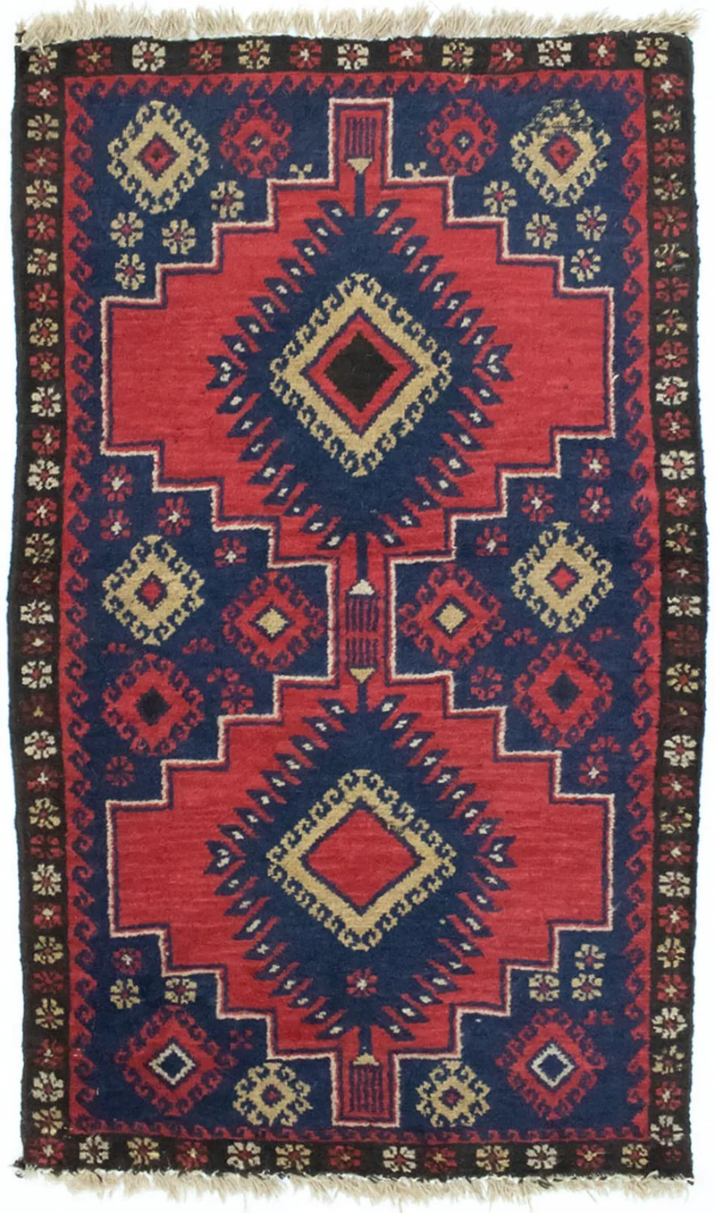 Belutsch Teppich 81x128cm - Orientteppich - rot