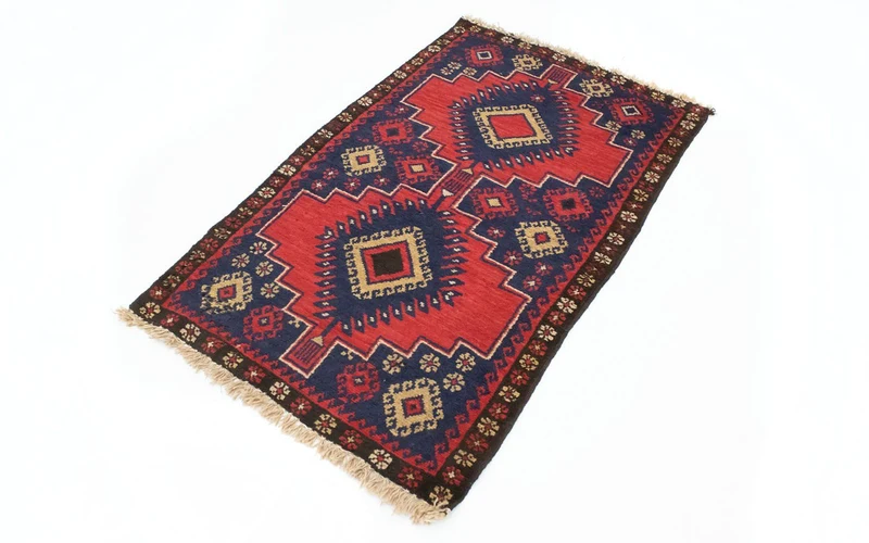 Belutsch Teppich 81x128cm - Orientteppich - rot
