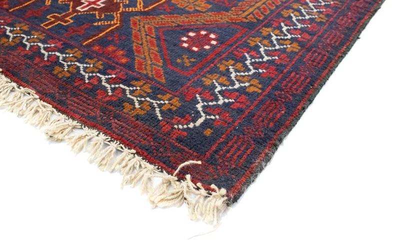 Belutsch Teppich 84x138cm - Orientteppich - blau