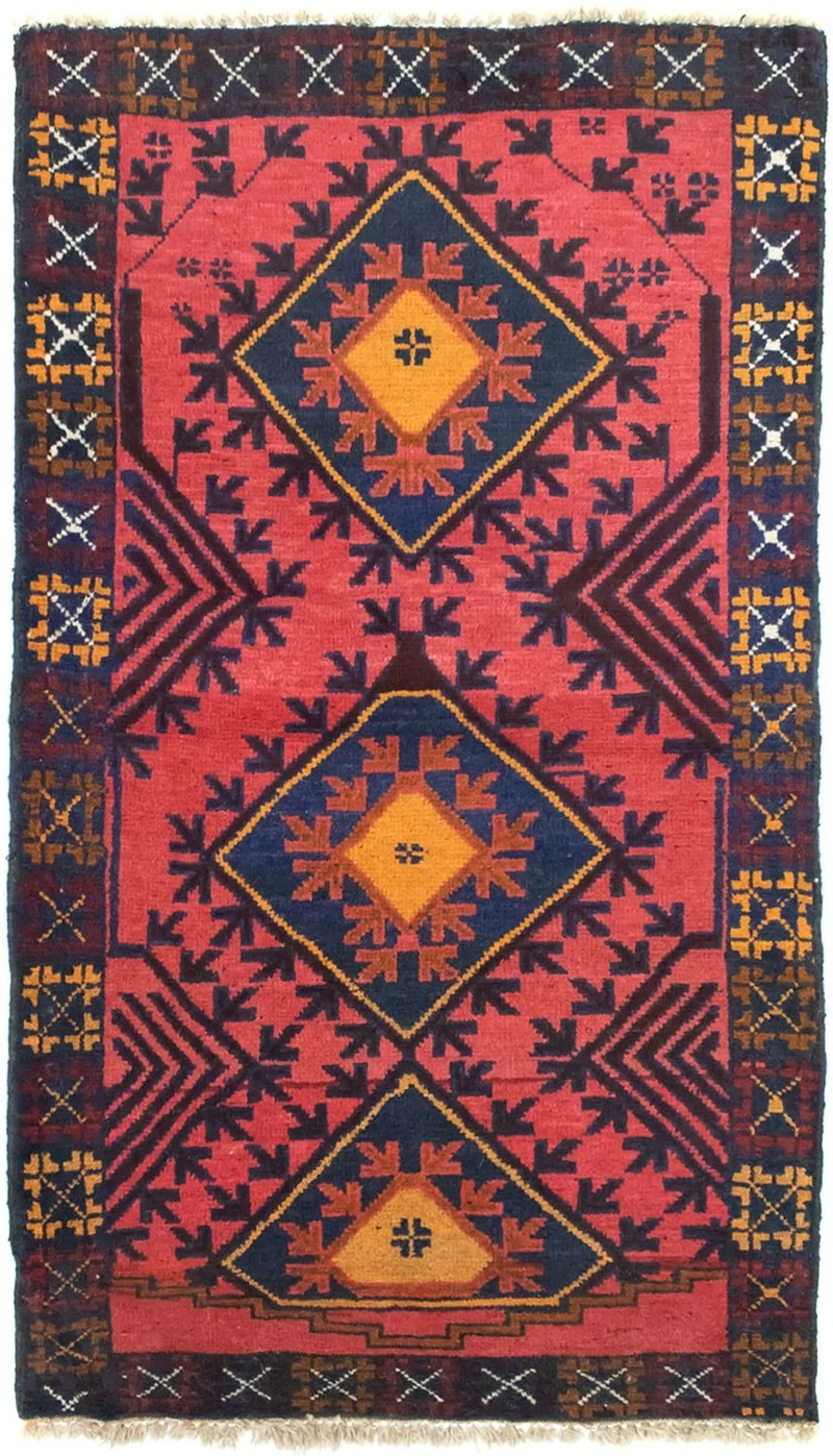 Belutsch Teppich 82x140cm - Orientteppich - rot