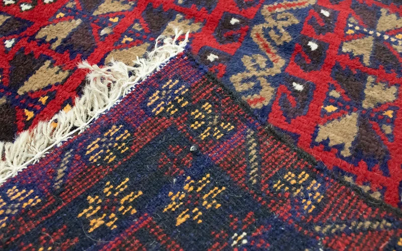 Belutsch Teppich 77x119cm - Orientteppich - rot