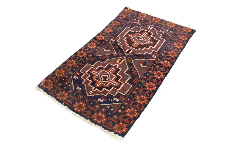 Belutsch Teppich 79x134cm - Orientteppich - blau
