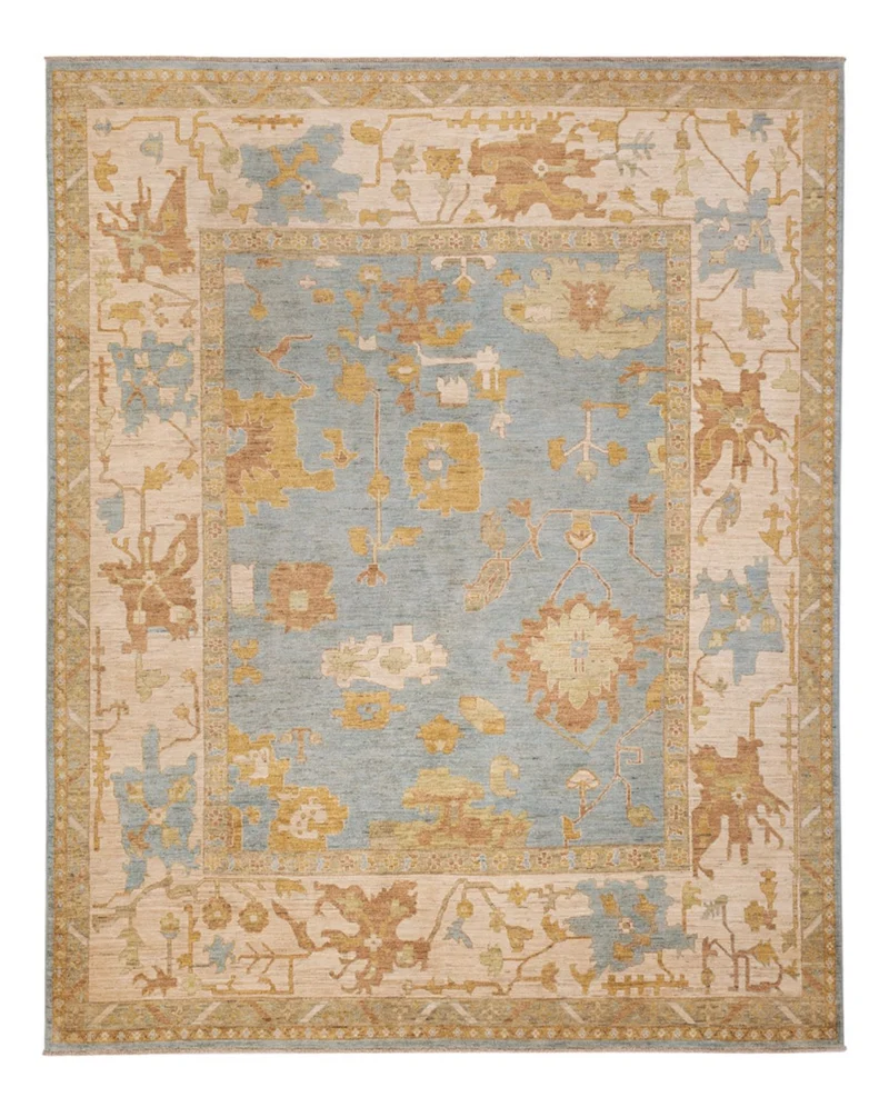 Usak Teppich 245x306cm - Orientteppich - türkis