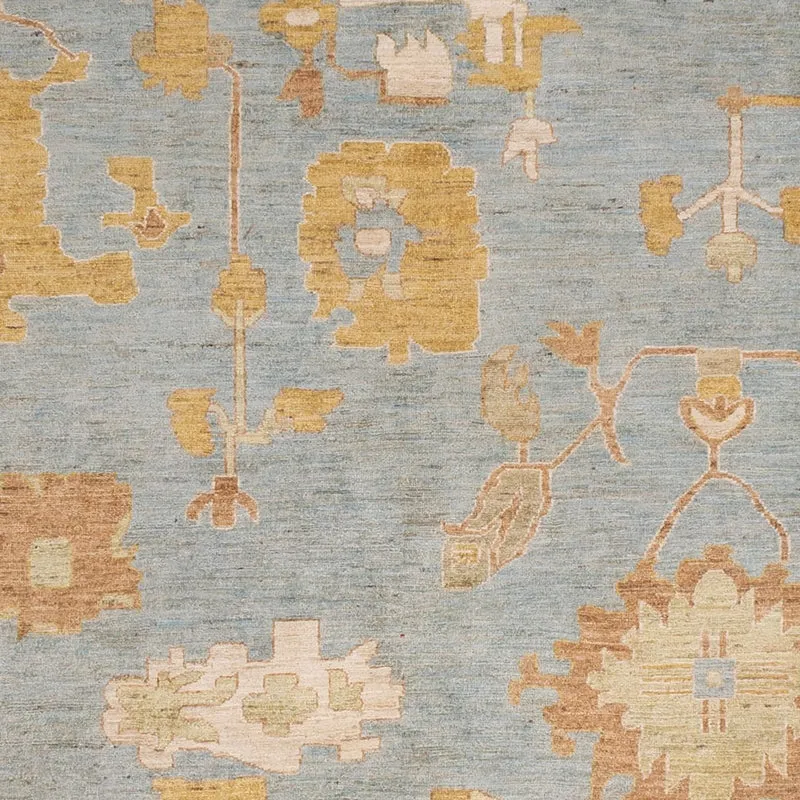 Usak Teppich 245x306cm - Orientteppich - türkis