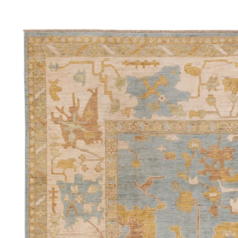 Usak Teppich 245x306cm - Orientteppich - türkis