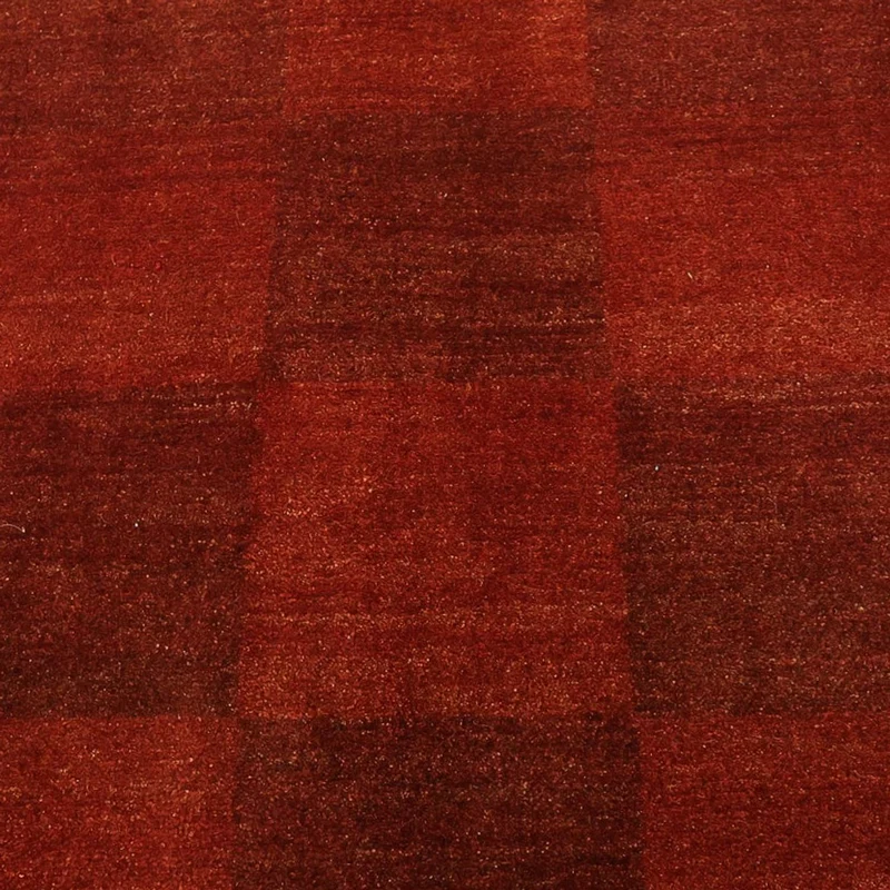Gabbeh Persisch Teppich 259x327cm - Perserteppich Wollteppich - dunkelrot