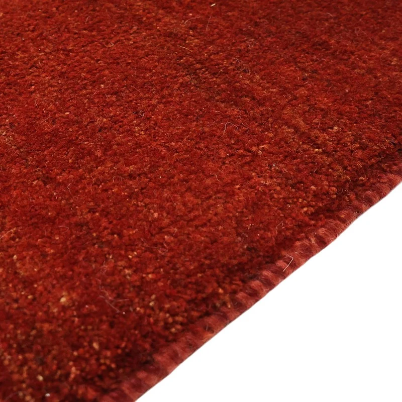 Gabbeh Persisch Teppich 259x327cm - Perserteppich Wollteppich - dunkelrot