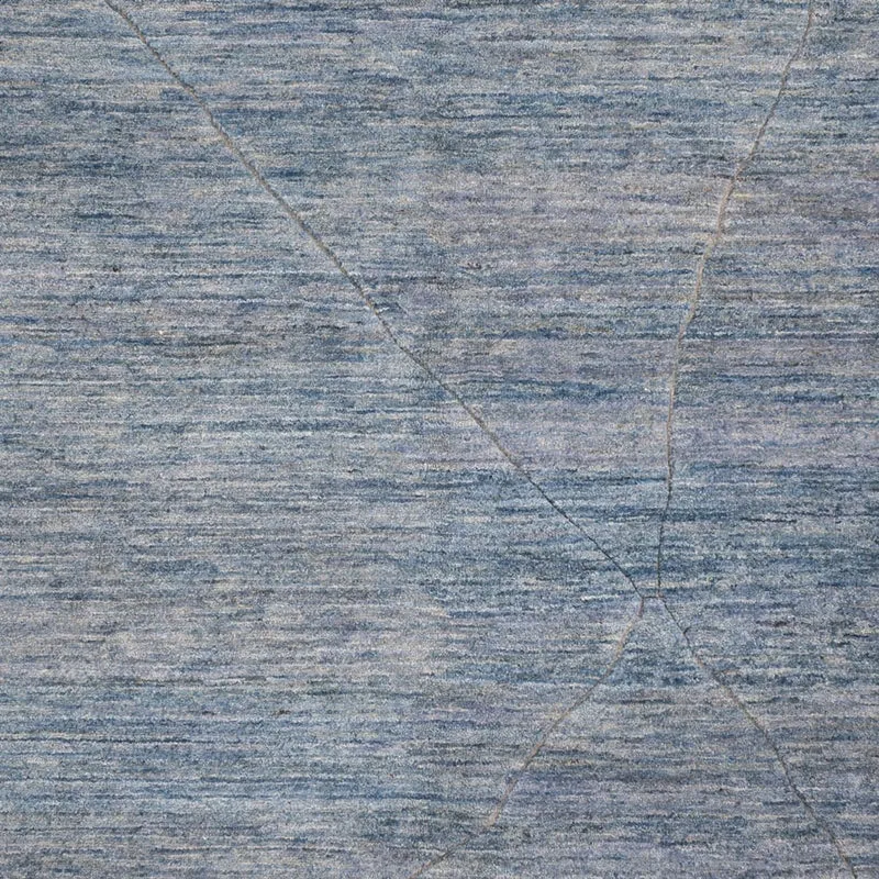 Berber Teppich 274x360cm - Wollteppich - seeblau