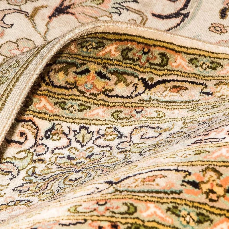 Kaschmir Seide Teppich 213x314cm - Orientteppich - beige