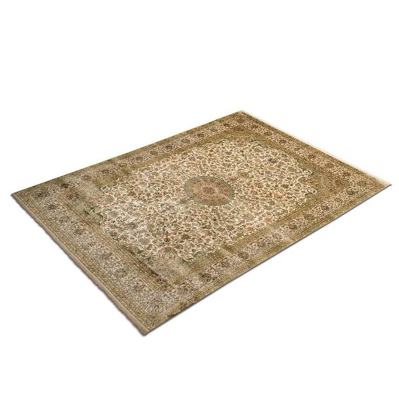 Kaschmir Seide Teppich 213x314cm - Orientteppich - beige
