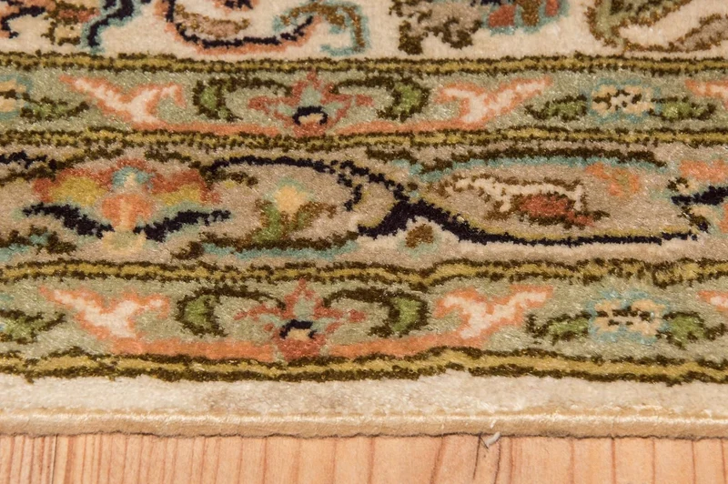 Kaschmir Seide Teppich 213x314cm - Orientteppich - beige