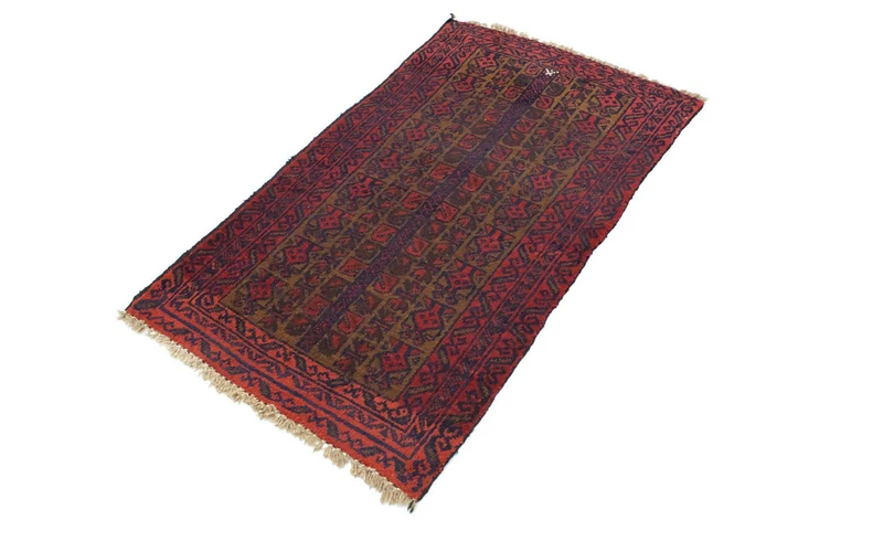 Belutsch Teppich 74x126cm - Orientteppich - rot