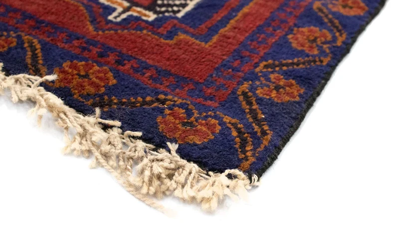 Belutsch Teppich 81x135cm - Orientteppich - blau