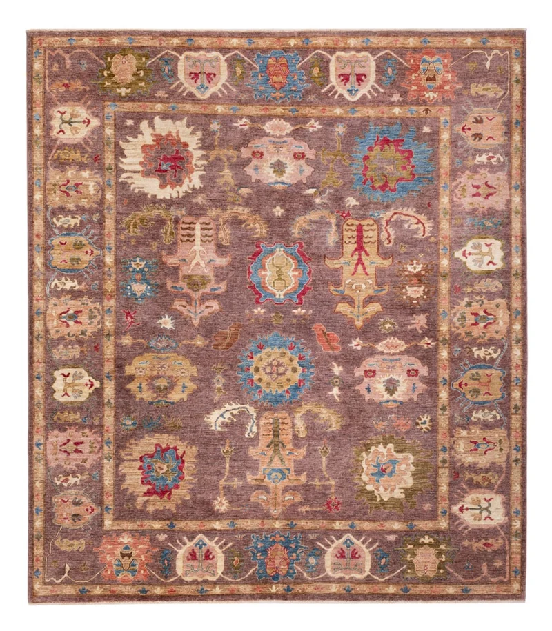 Usak Teppich 253x288cm - Orientteppich - dunkelbeige