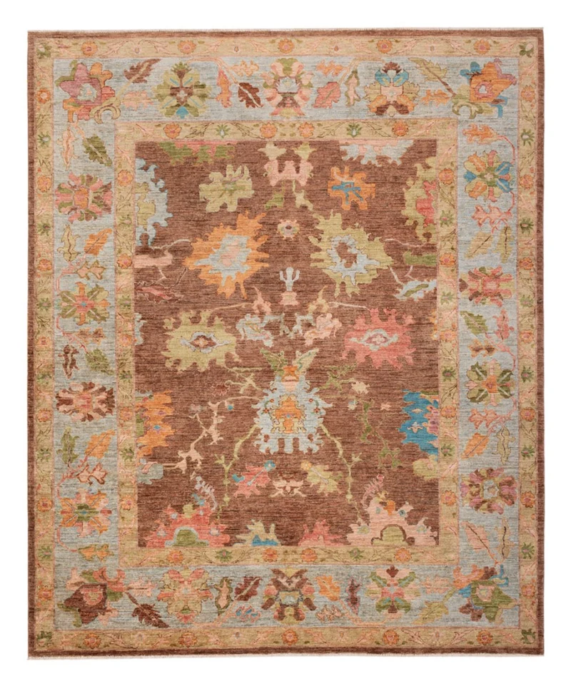 Usak Teppich 244x298cm - Orientteppich - dunkelbeige