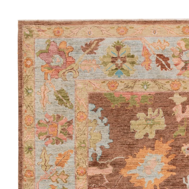 Usak Teppich 244x298cm - Orientteppich - dunkelbeige