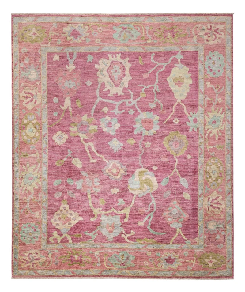 Usak Teppich 246x294cm - Orientteppich - lila
