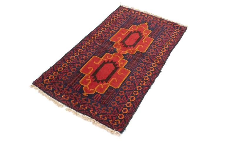 Belutsch Teppich 78x138cm - Orientteppich - blau