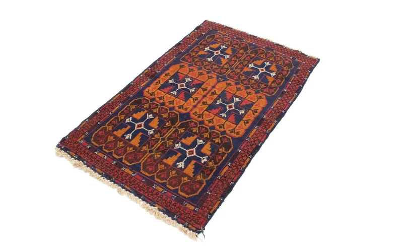 Belutsch Teppich 73x120cm - Orientteppich - blau