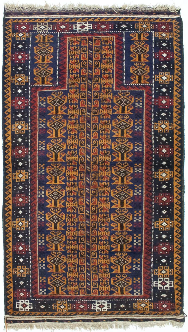 Belutsch Teppich 80x140cm - Orientteppich - mehrfarbig
