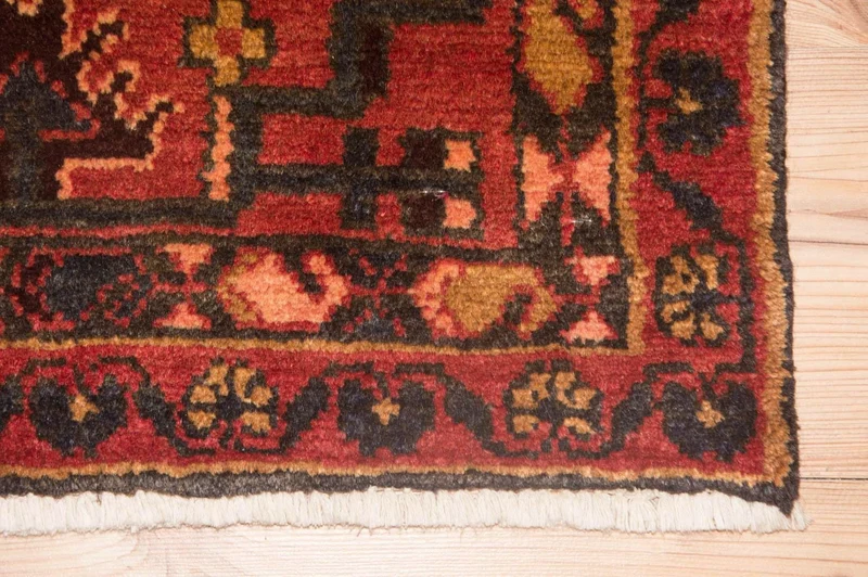 Hamadan Teppich 107x173cm - Perserteppich - dunkelblau