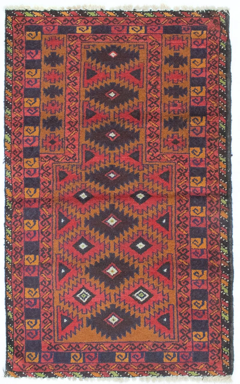 Belutsch Teppich 86x146cm - Orientteppich - mehrfarbig