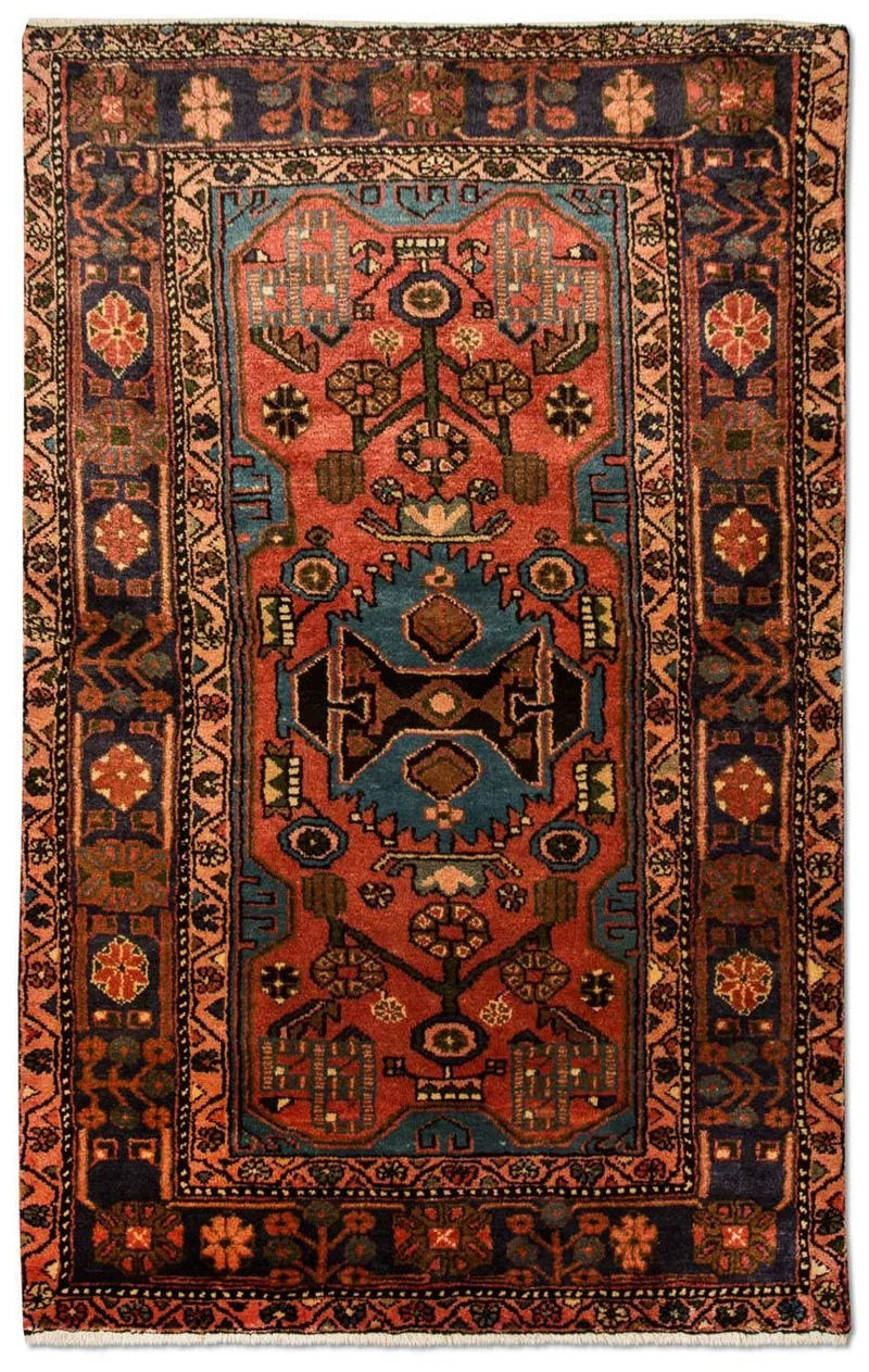 Hamadan Teppich 109x175cm - Perserteppich - mehrfarbig
