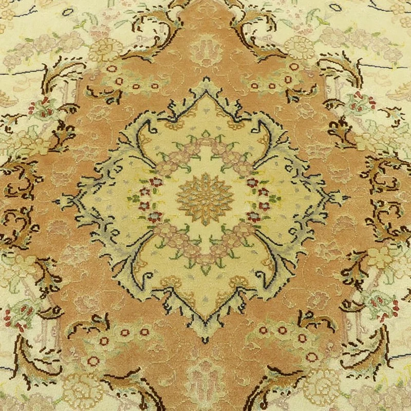 Täbriz - 50 Raj Teppich 149x208cm - Perserteppich - beige