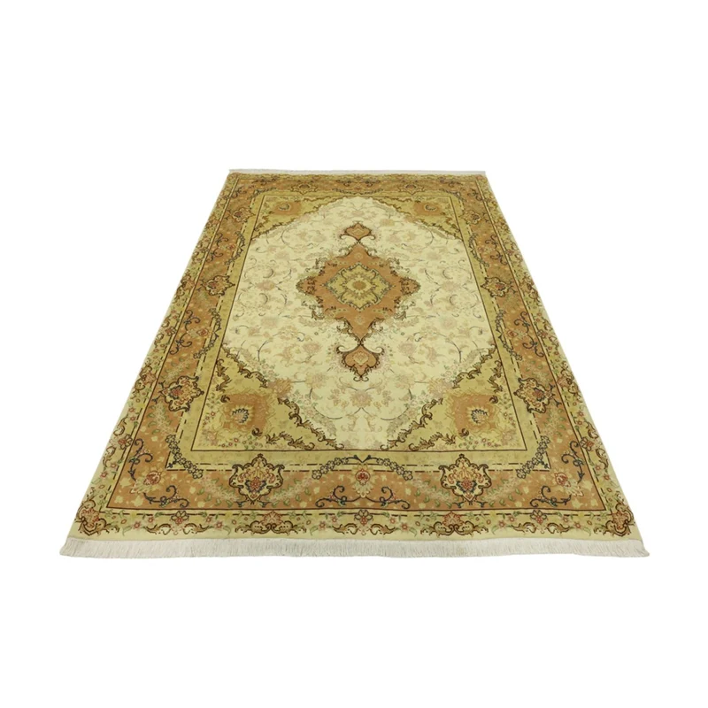Täbriz - 50 Raj Teppich 149x208cm - Perserteppich - beige