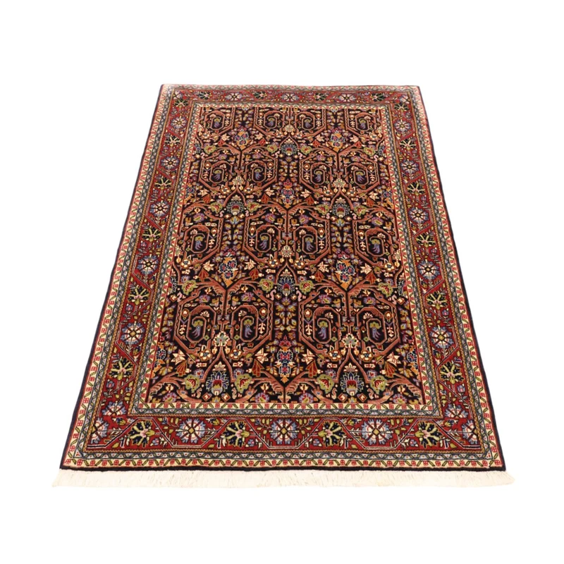 Sarough Teppich 103x147cm - Perserteppich - dunkelrot