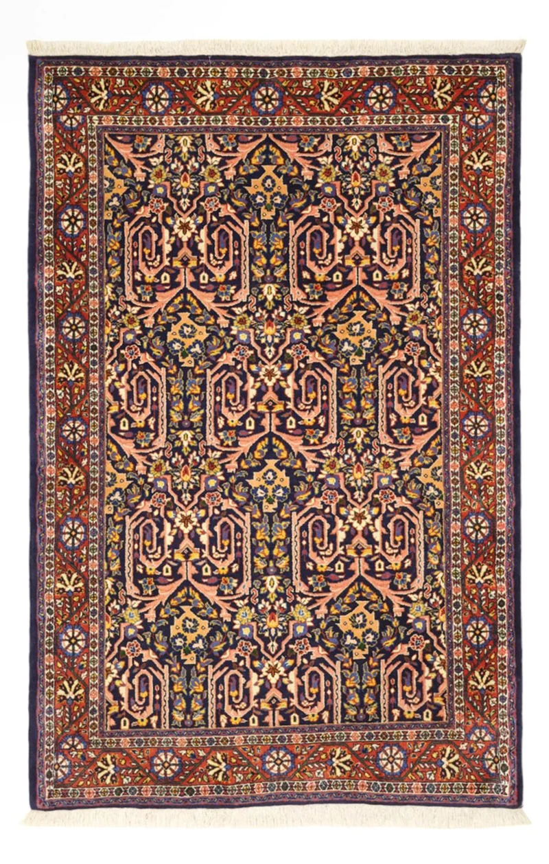 Sarough Teppich 104x158cm - Perserteppich - dunkelrot