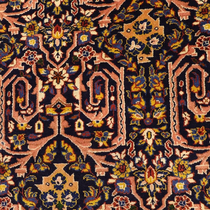 Sarough Teppich 104x158cm - Perserteppich - dunkelrot