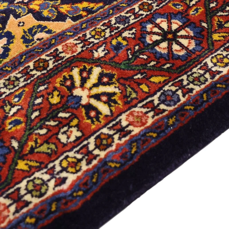 Sarough Teppich 104x158cm - Perserteppich - dunkelrot