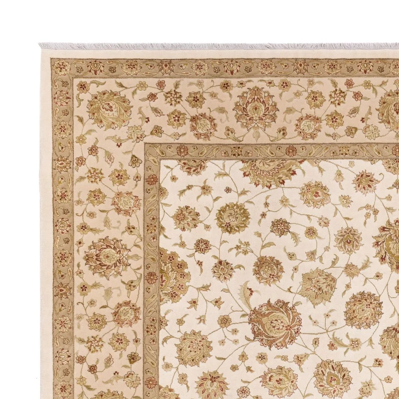 Indo Täbriz Teppich 244x305cm - Orientteppich - beige