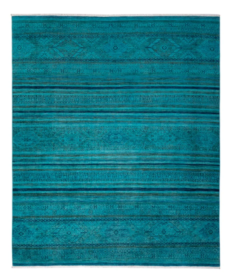 Designer Teppich 240x288cm - türkis