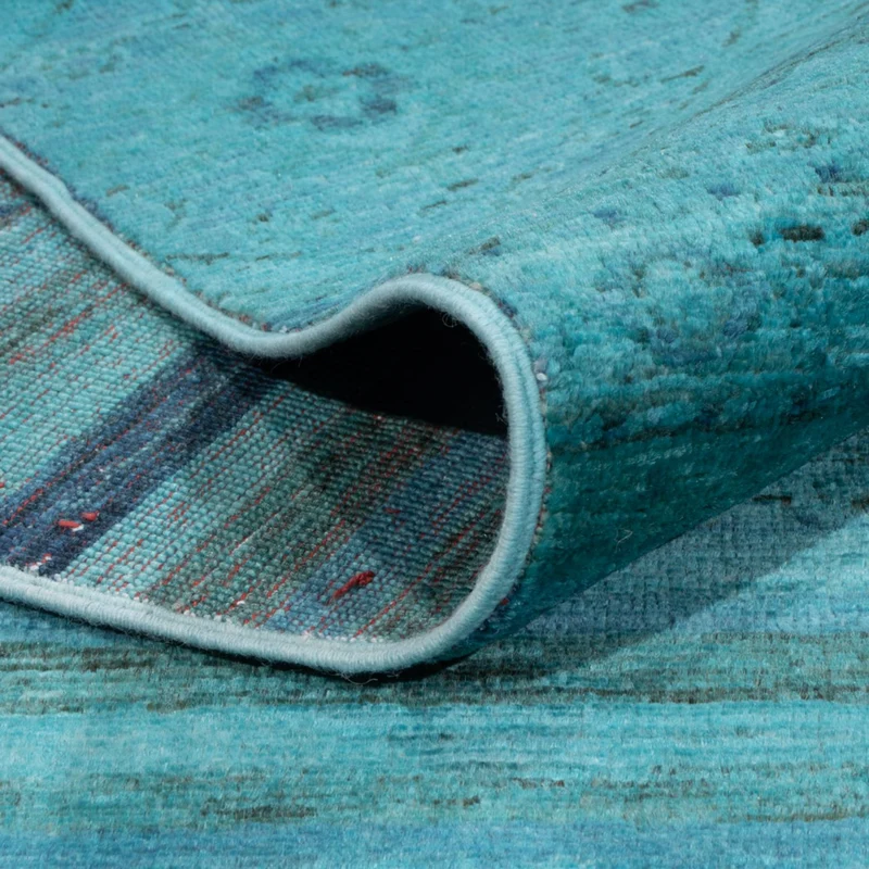 Designer Teppich 240x288cm - türkis