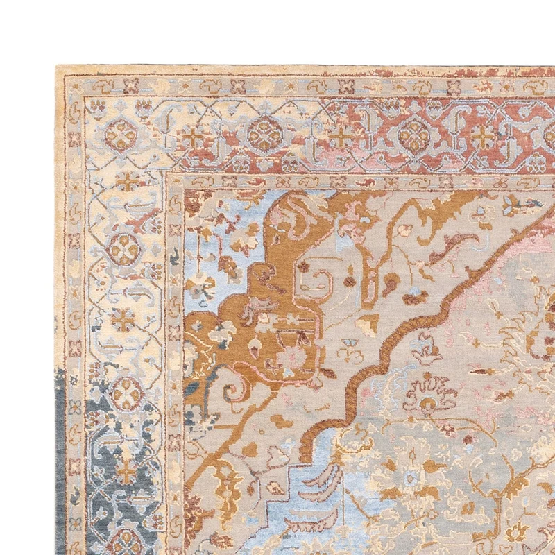 Designer Teppich 244x307cm - mehrfarbig