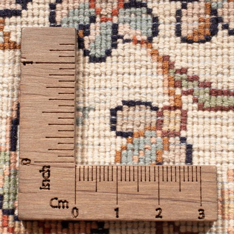 Kaschmir Seide Teppich 77x307cm - Orientteppich - beige