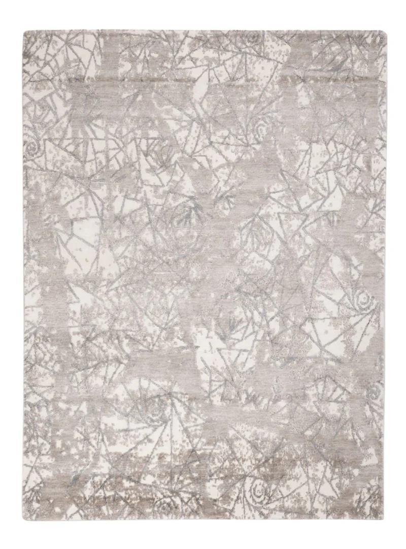 Designer Teppich 154x206cm - silber