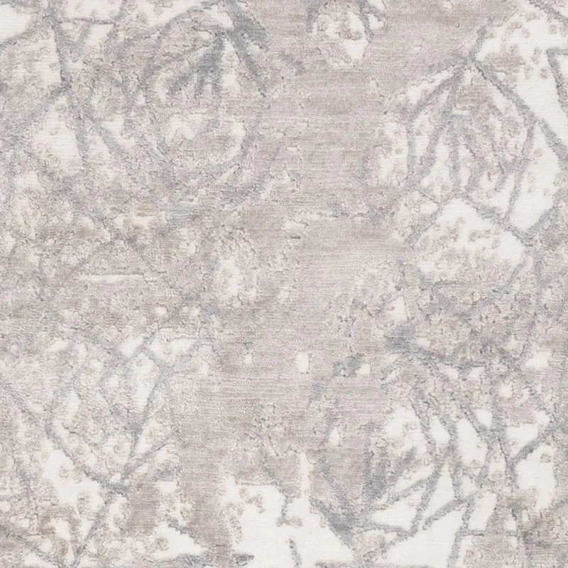 Designer Teppich 154x206cm - silber