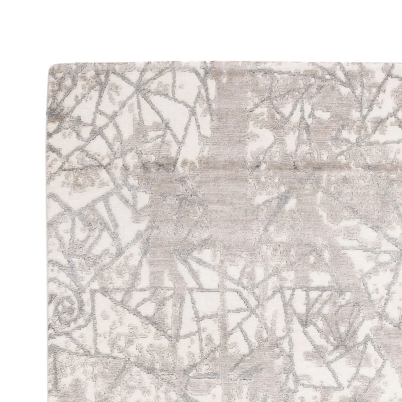 Designer Teppich 154x206cm - silber