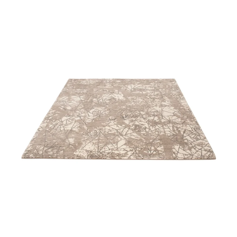 Designer Teppich 154x206cm - silber