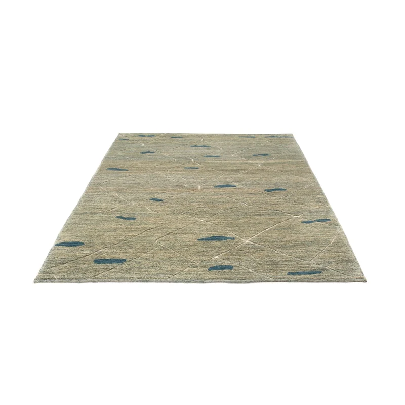 Berber Teppich 160x199cm - Wollteppich - hellgrün