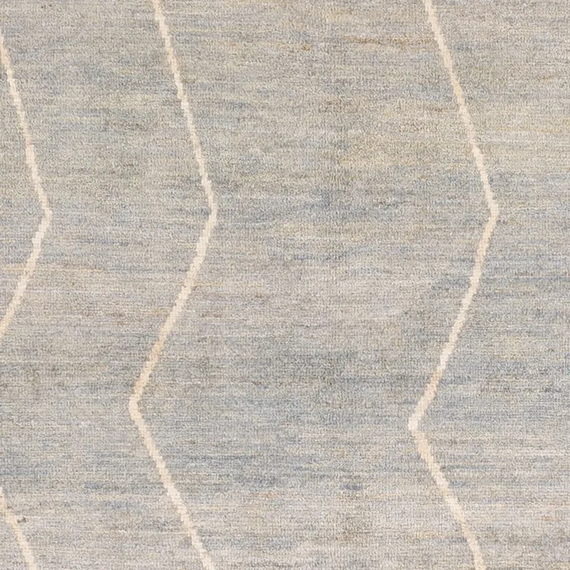 Berber Teppich 152x204cm - Wollteppich - hellgrau