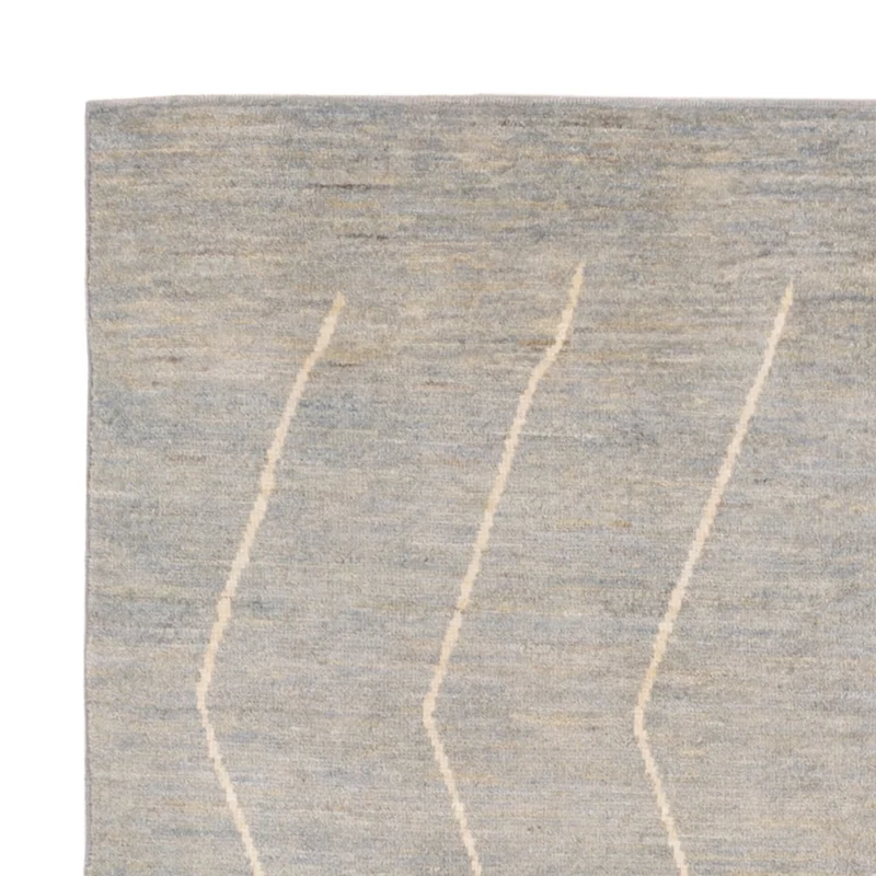 Berber Teppich 152x204cm - Wollteppich - hellgrau